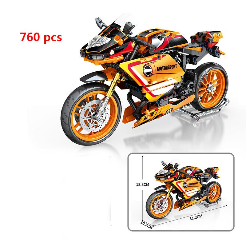 Technical Motorcycle Building Block City Motor Racing Car Speed Motorbike Off Road MOC Model Vehicle Toys For Adults Boy Gifts