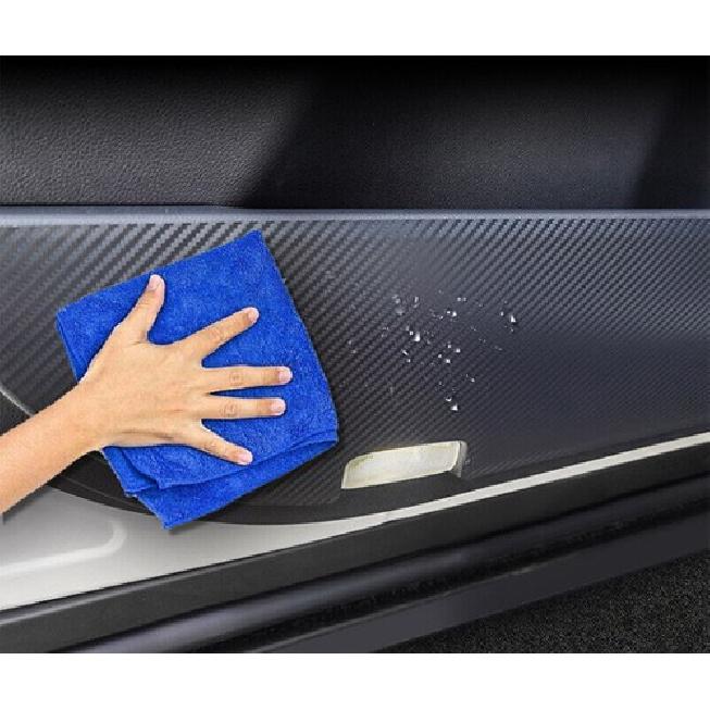 For Ford Fusion Mondeo 2013-20 Carbon Fiber Leather Door Anti Kick Pad Panel 4x