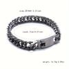 Fashion Cuban Chain Stainless Steel Bracelet Hip Hop Bracelets for Men Jewelry Party Anniversary Gift