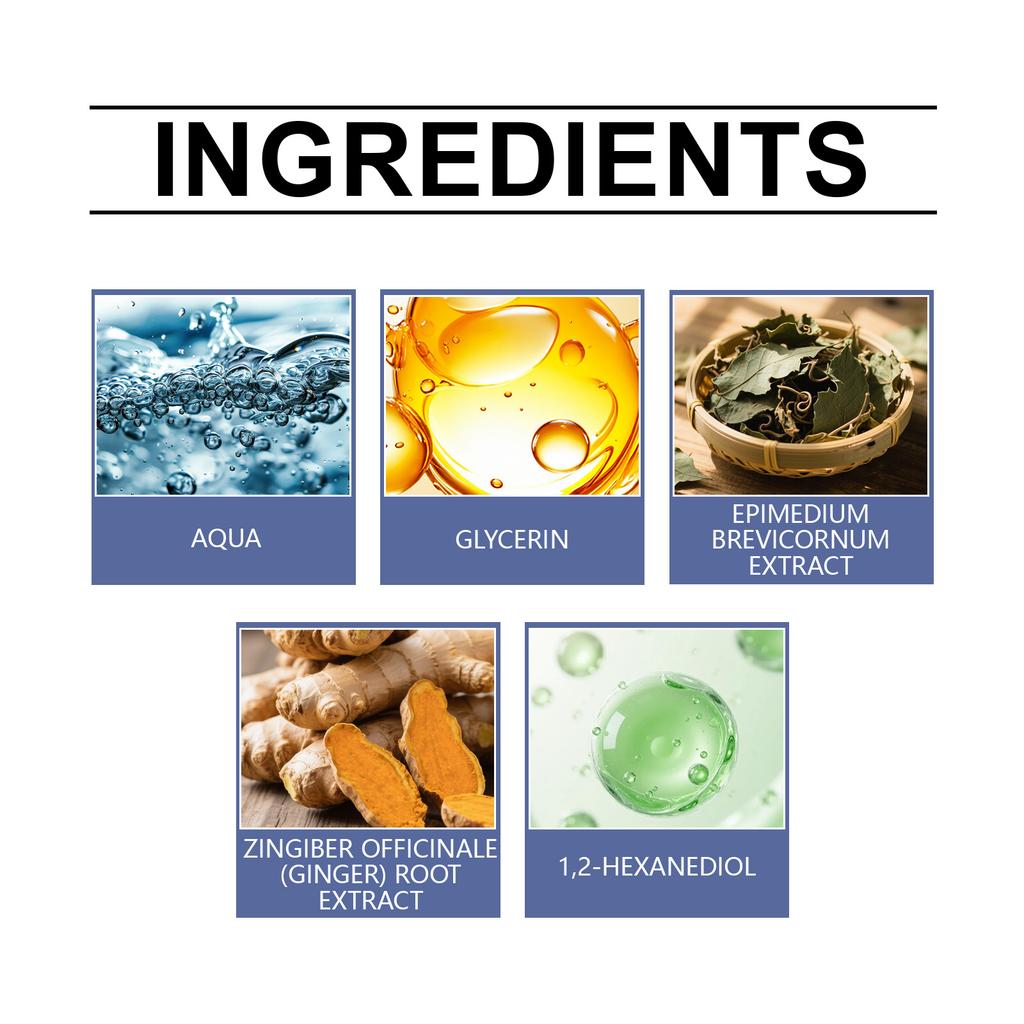 Men's Growth Boosting Oil Supports Blood Circulation And Skin Care. Mild Ingredients Nourish And Comfort The Body. Daily Massage Care Oil,10ML