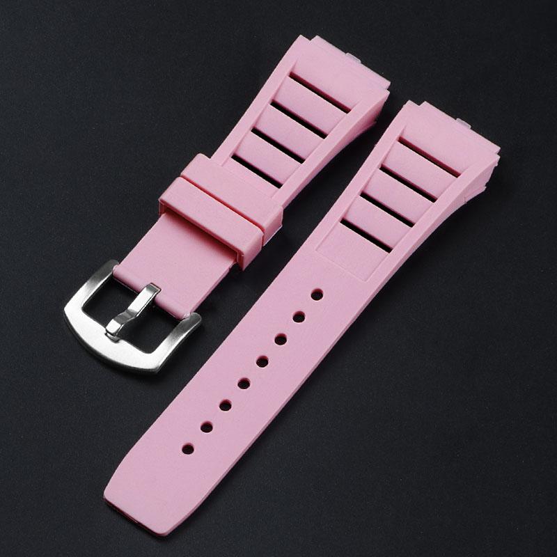 TPU Rubber Watch Straps 17mmx21mm for Richard Mille Watch Bracelet Belt Waterproof Breathable Sport Wristband for Men Watchbands