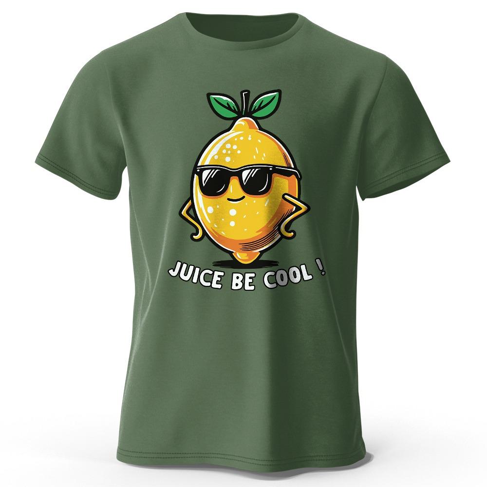 

Men s Juice Cool Print T-shirt Oversized Fruit Pun Graphic T-shirt Women s Summer Blouse Cold Street M
