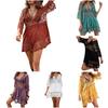 Swimsuit Cover Up Solid Color Deep V Neck Lace Quick Dry Swimwear Dress for Swimming