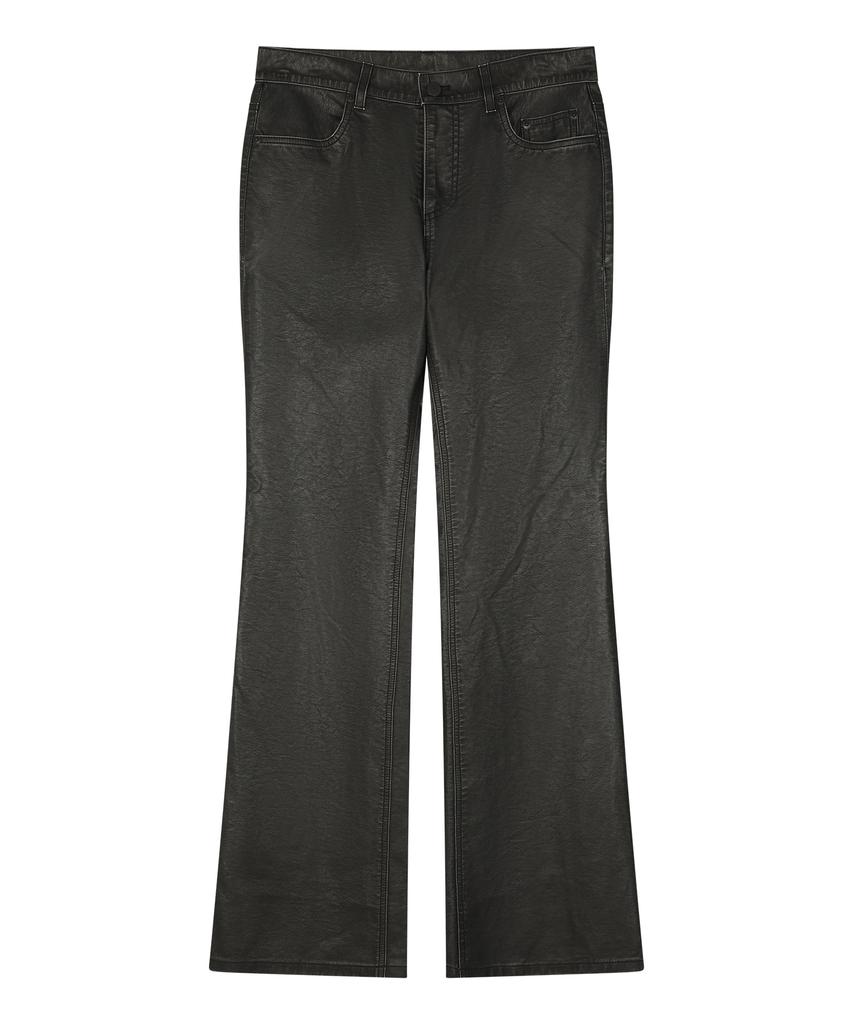 SUNDAY FRUIT MARKET W) Vintage Leather Flare Pant Black