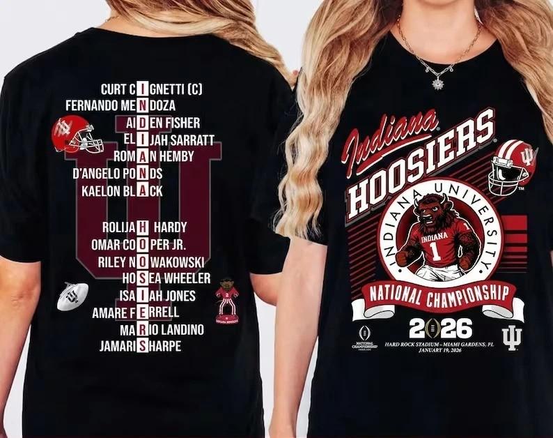 New!! PHoosier national champions 2026 T-Shirt S