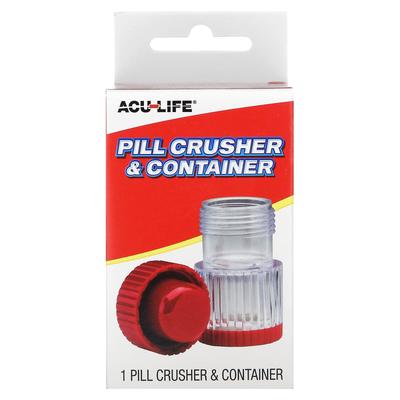 Pill Crusher and Container, 2 Pcs.