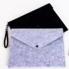 Portable Dustproof Felt Storage Handbag with Snap Button for iPad and Files