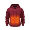 Intelligenter Heizpullover mit Kapuze USB Elektrisch Beheizter Warmer Pullover Herren Fünf-Zonen 3-stufiger Thermostat Winter Herren Heizung