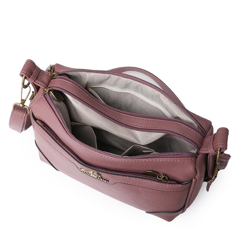 Jednobarevná taška přes rameno Dámská crossbody taška Taška pro středněvěkou matku