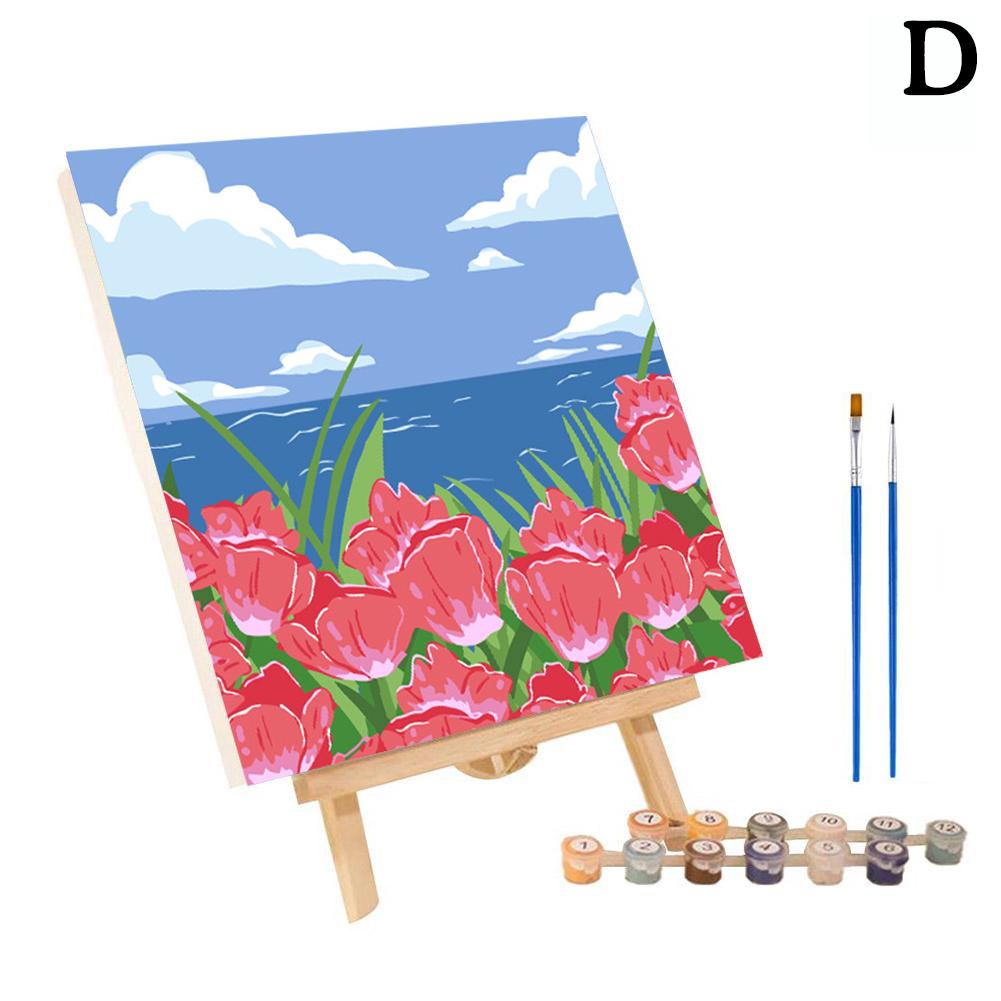 

Картина за номерами Набори Абстрактний Захід Сонця Пейзаж Сучасний Малюнок Розфарбовування за номерами Акрилова фарба для домашнього декору 20x25cm