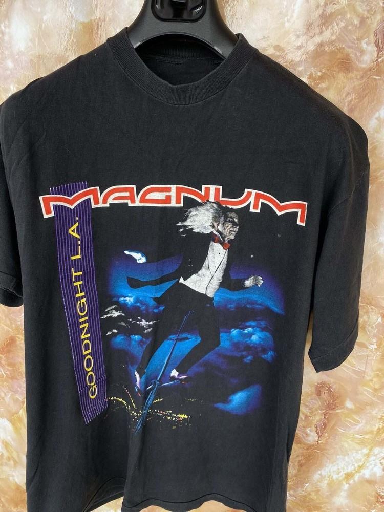 Rare Magnum Band Black Color Shirt Gift For Fan BL545 Unisex T-Shirt XXL