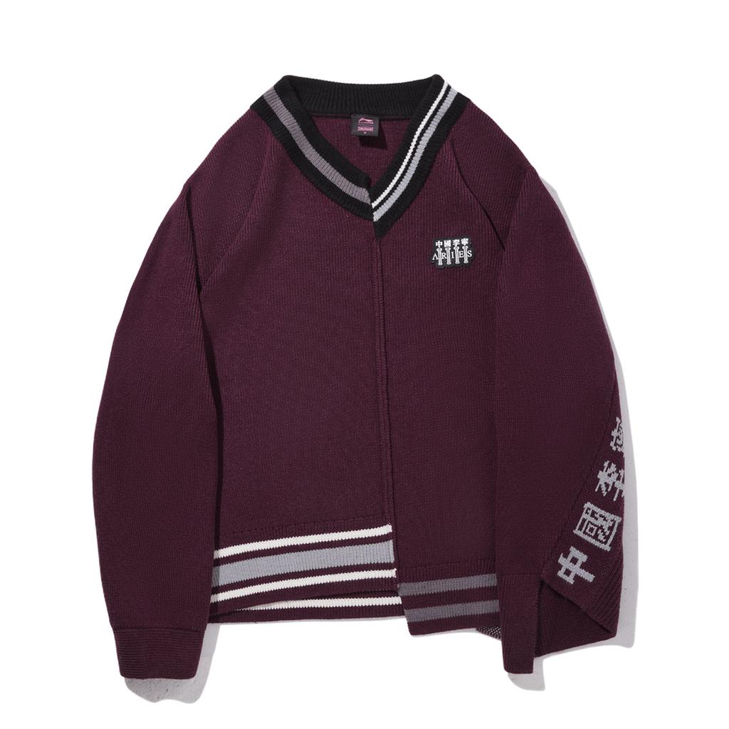 Li Ning Aries Kollaboration Lockerer Pullover Strickpullover Herrenpullover AMBV437-1