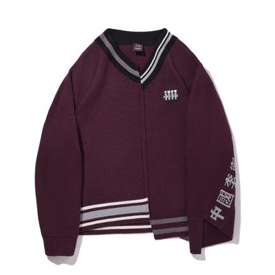 Li Ning Aries Collaboration Loose Pullover Knit Sweater Women Sweater AMBV437-1