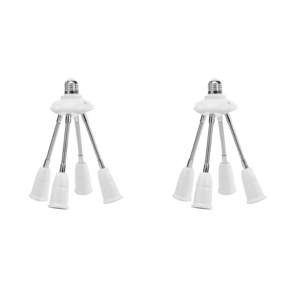 Universal E27 Lamp Base 85-285V Adjustable Tube LED Light Bulb Extension Lamp Holder 2/3/4/5Head Adapter Conversion Socket