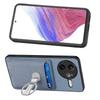 Für Xiaomi Poco F7 Ultra 5G/Xiaomi Redmi K80 Pro 5G Leder Handy-Rückseite mit Ständer und Kartenfächern Carbonfaser-Textur