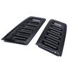 1 Pair Universal ABS Plastic RS Style Glossy Black Bonnet Vents With Free Tape
