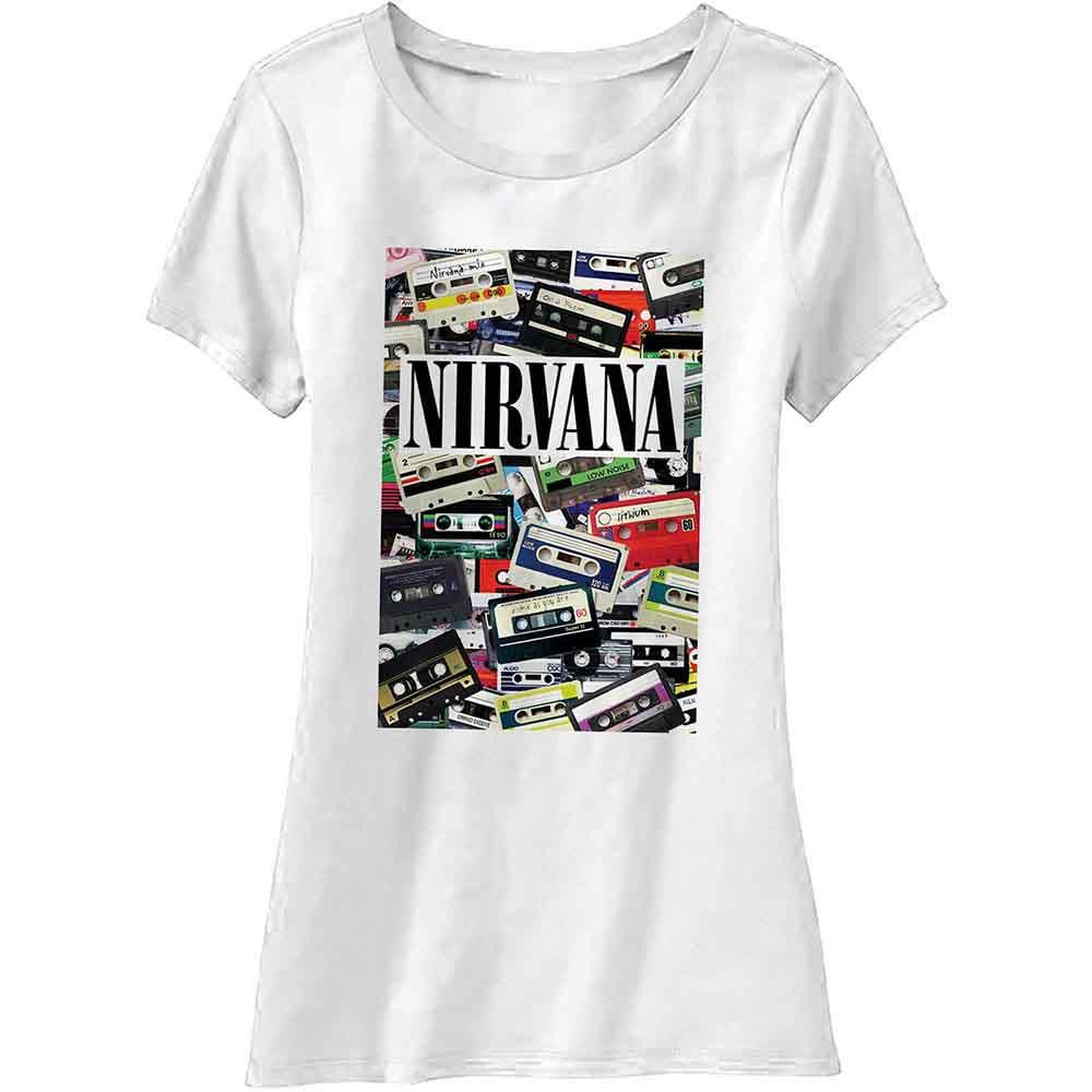 

26 Ladies Nirvana Cassettes erkend T-shirt vrouwen dames Unisex T-Shirt XL