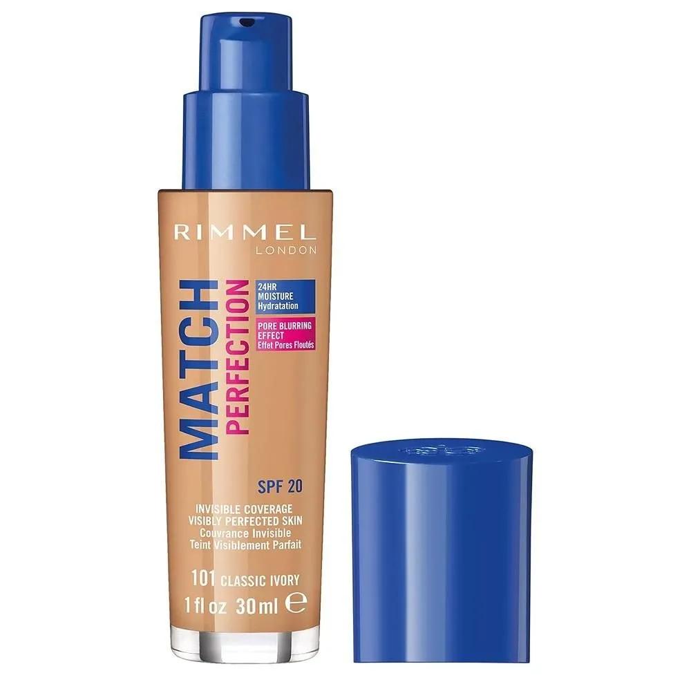 

Rimmel Match Perfection Foundation 30ml 1 Pack 101 Classic Ivory