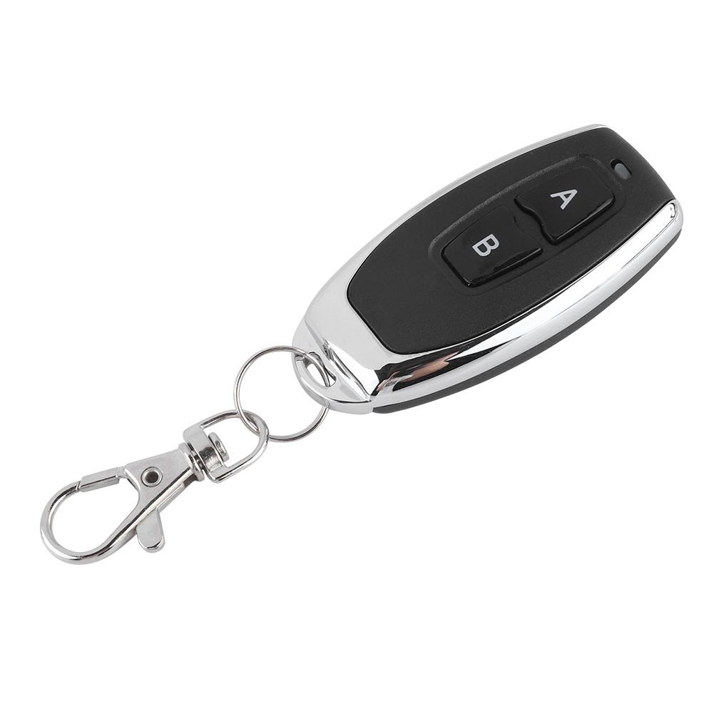 433MHz AB Buttons Matal RF Wireless Transmitter Learning Code Remote Control