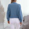 Vintage Autumn Winter V-Neck Sweater Loose Long Sleeve Cardigan Solid Color Knitwear Top
