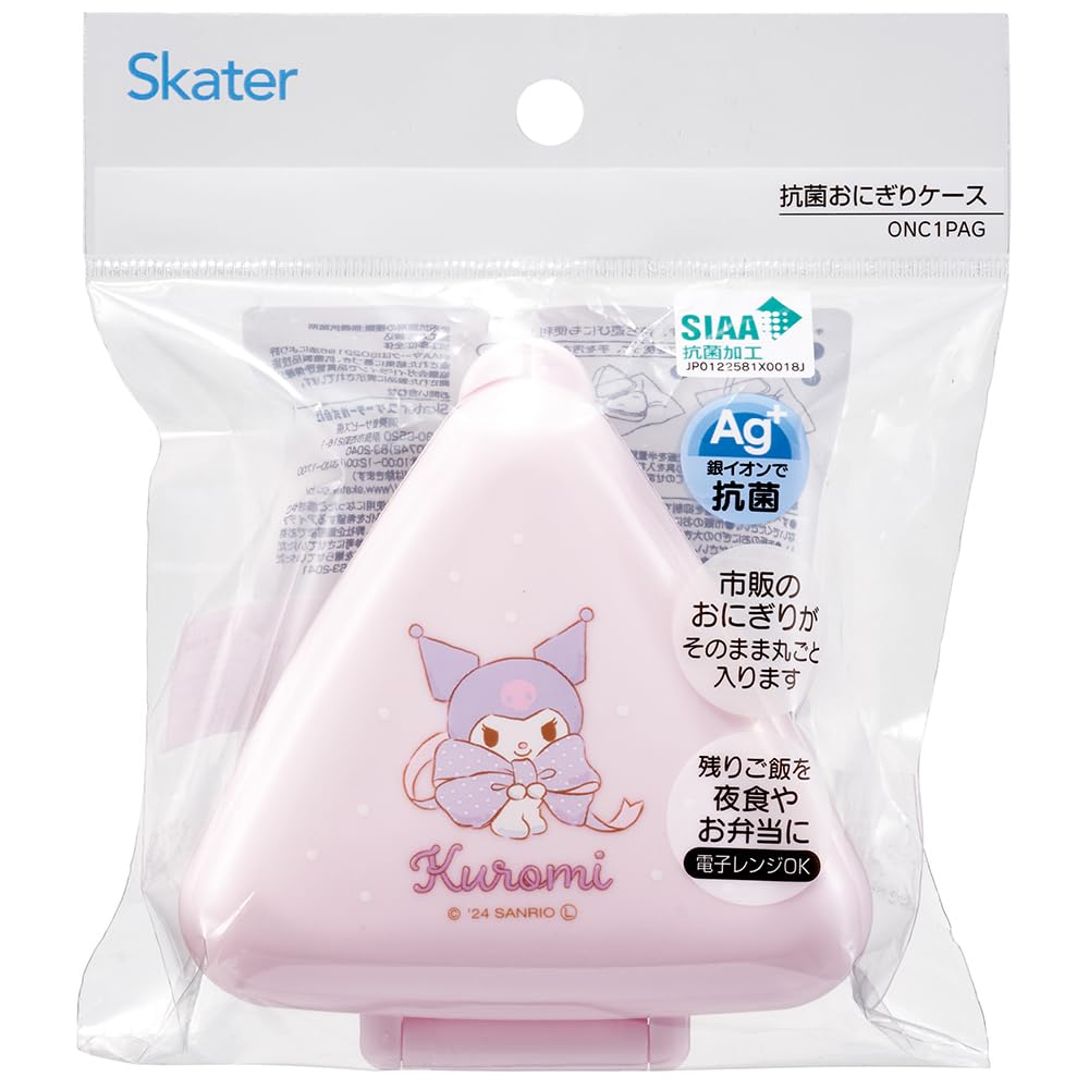 Skater Onigiri Big Made in ONC1PAG67969 Case, Kuromi, Ribbon, Sanrio, Antibacterial, Japan,