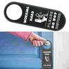 Bathroom Door Sign Do Not Disturb Sign Front And Back Sides Modern Decorative Style Sleek Design Strong PU Material