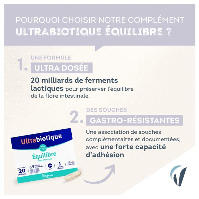 Nutrisanté Ultrabiotique Equilibre 30 gélules