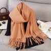 New Winter Scarf For Women Long Warm Cashmere Scarves Hijab Solid Lady Shawl Wrap Female Pashmina Bandana Head Scarfs