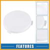 Car Dome Courtesy Sail Panel Light Lamp Lens Cover Car Interior Light Lens for Chevy Impala 1962-1967 Plastic White (Set of 2) Replacement
