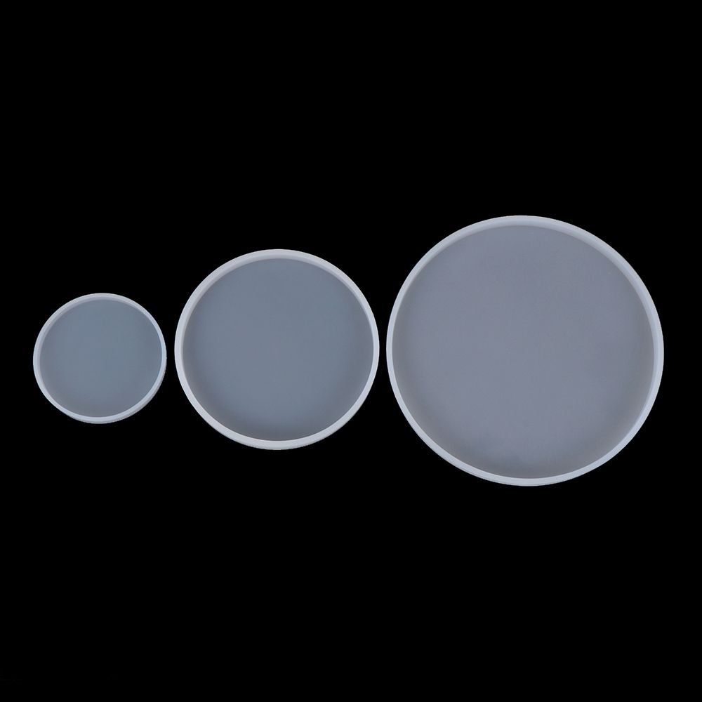 Round Coaster Resin Casting Molds Silicone Epoxy Jewelry Pendant Agate Cup Mad Making Mould Clay Tool DIY Craft Accessories