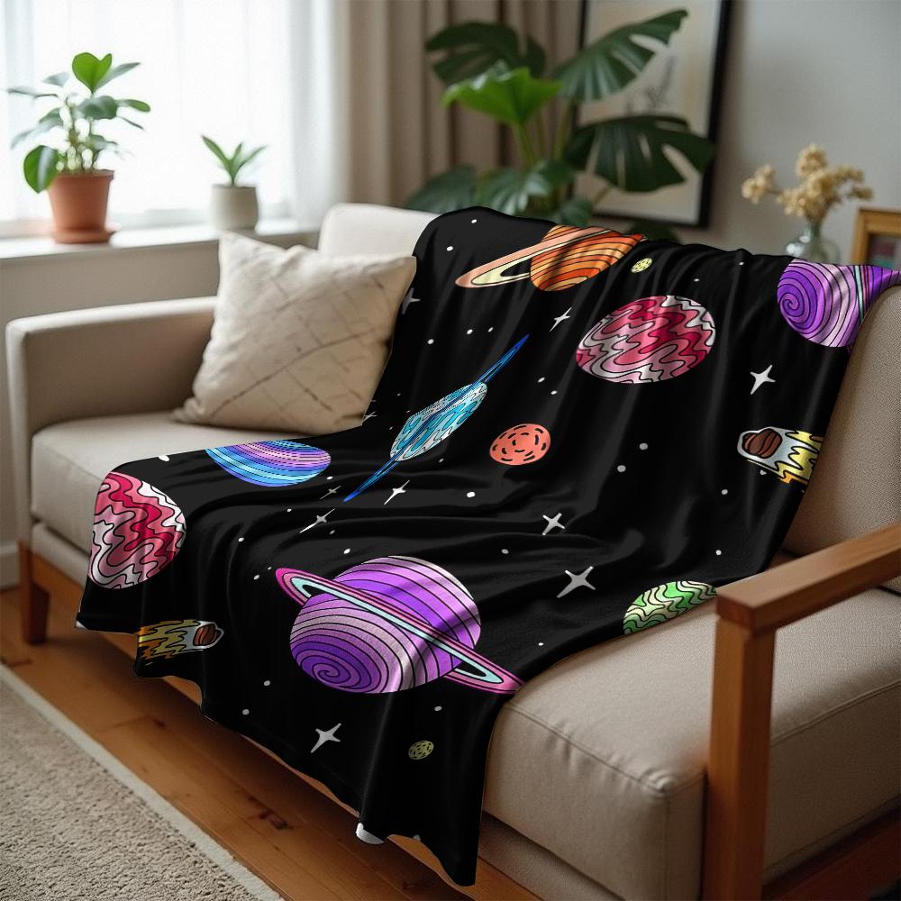 Trippy Swirl Skull Soft Flannel Blanket Breathable Warm Throw for Office Car Sofa Kids Room Birthday Xmas Gift