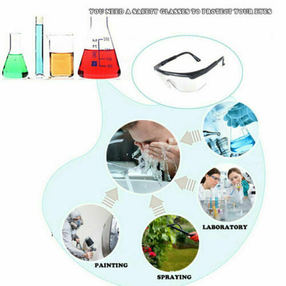 Protective Safety Glasses Clear Anti Saliva Eye Protection Googles for Chemical and Workplace