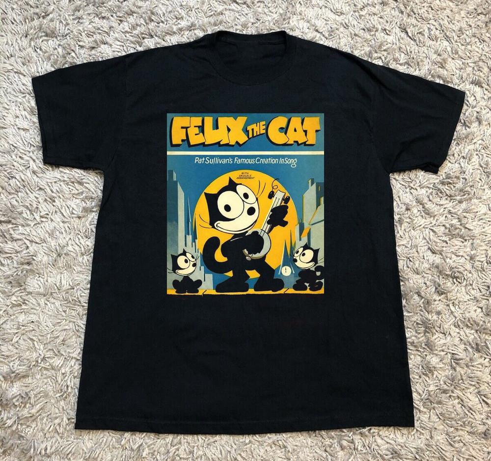 

Felix The Cat Black Cotton All size S-5XL Gift For Fans T-shirt TA254 Unisex T-Shirt M
