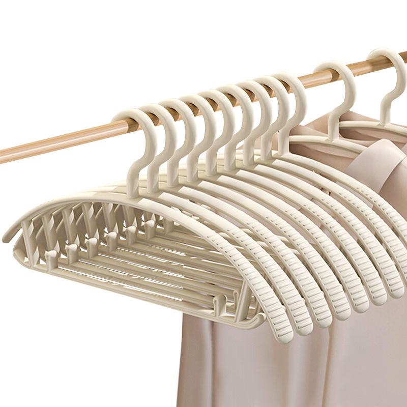 5-Piece Anti-Slip Wide Shoulder Clothes Hangers with Anti-Bump Design for Home Use