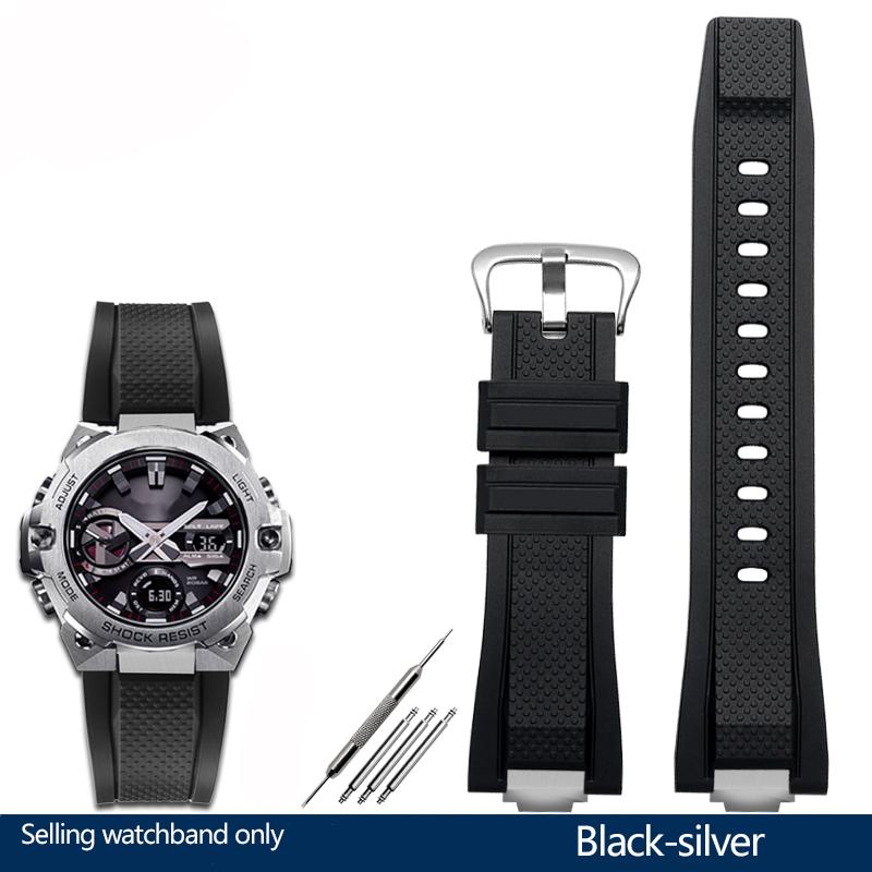 New High Quality Modified Rubber Watchband For C-asio G-SHOCK GST-B400 GST-B400BD/AD Waterproof Sports Silicone Watch Band Strap