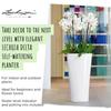 Flower Pot - Lec - Delta Premium 40 - Metallic Anthracite - Integrated Irrigation System