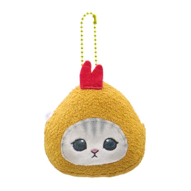 Уютная плюшевая монетница Кот Эби Японская мода Ультрамягкий короткий плюш 10 см Shrimp Cat