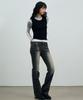 Alikim Comet Layered Sleeve Top / Black