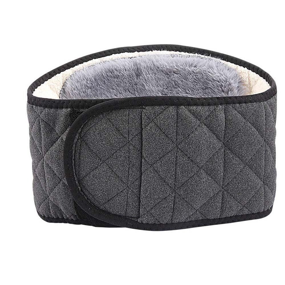 

Plush Warm Waist Support Belt Imitation Rabbit Fur Winter Fur Waist Belts Winter Grey XL