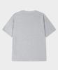 LEMAIN SECOND Basic Logo Print Oversized Short Sleeve T-Shirt [Melange Gray]