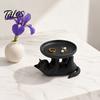 Talos 3D Printed Reclining Cat Jewelry Tray, Cute Ring Holder & Earring Organizer Dish for Dresser Vanity, Decorative Kitten Trinket Bracelets