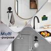 Powerful Vacuum Suction Stainless Steel Razor Rack Damage-Free Hanging Razor Stand  Washroom Wall