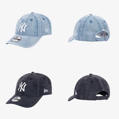 Casquette Non Structurée New Era Mlb New York Yankees Denim Délavé Neige 14890754 55