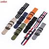 Correa de Nailon de 18 mm 20 mm 22 mm 24 mm para Samsung Galaxy Watch 3 4 5 Pro 6 7 46 mm 42 mm para Amazfit Pulsera Deportiva de Liberación Rápida