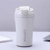 420ml Capacity Coffee Cup Flip Lid Vacuum Tumbler Creative Water Bottle  Travel