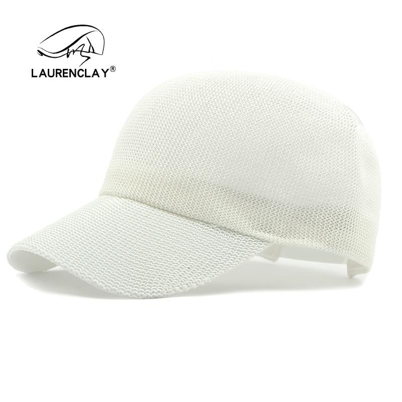 Hat Women's Summer Breathable Mesh Baseball Cap Simple Sunscreen Sun Hat Knitted Hollow Light Board Cap
