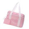 Handbag Portable Transparent Heart Pattern Large Capacity Nylon Material Soft Comfortable Shoulder