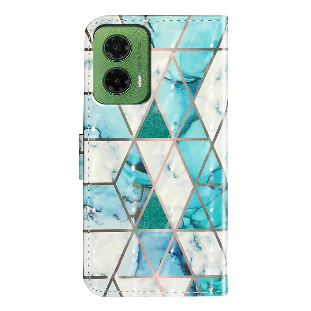 For Motorola Moto G35 5G Case 3D Pattern Printed Phone Leather Phone Cover