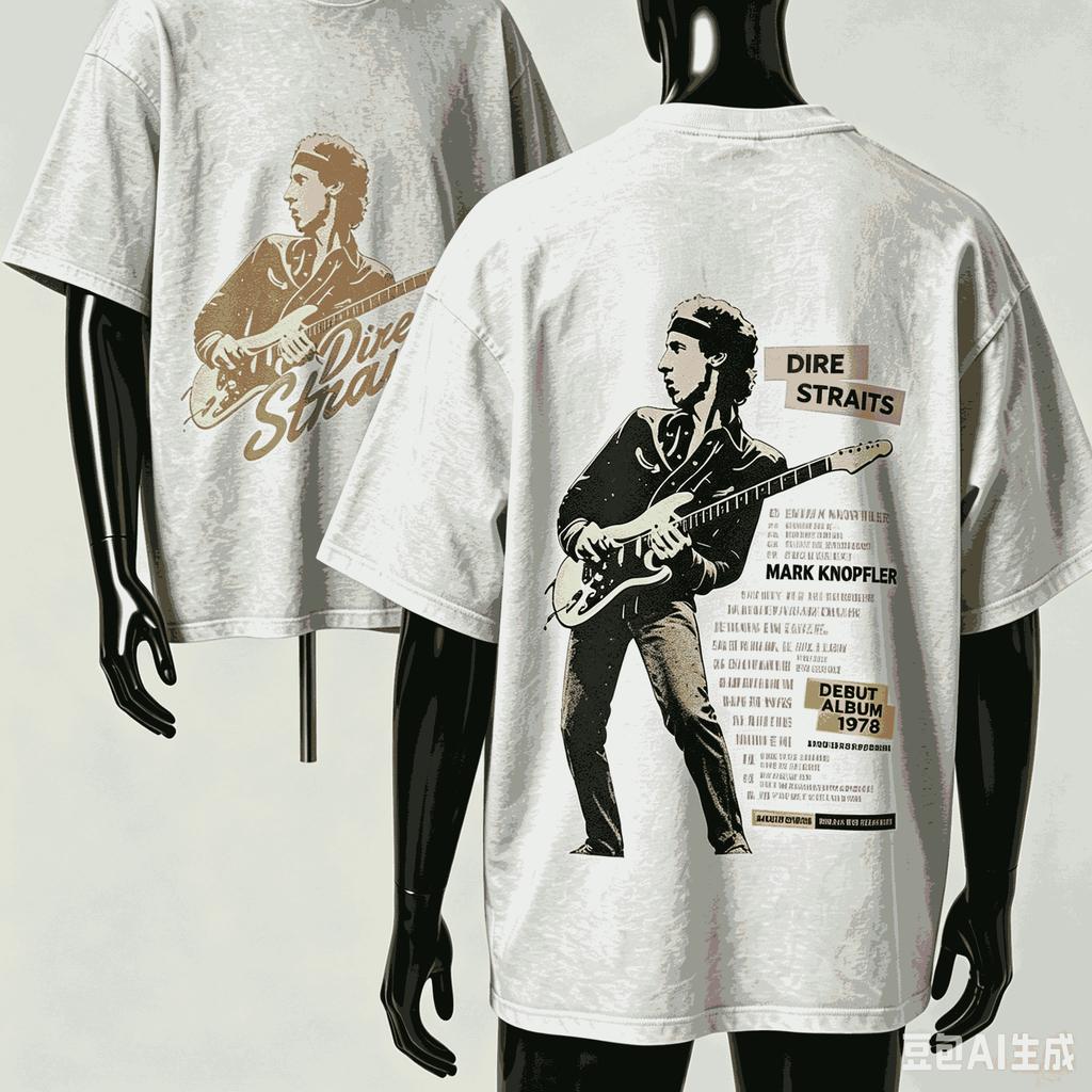 Dire Straits Maglietta Regalo per Fan Unisex Unisex Harajuku Oversize Unisex Manica Corta Streetwear Alta Qualità Coppie Classica Morbida