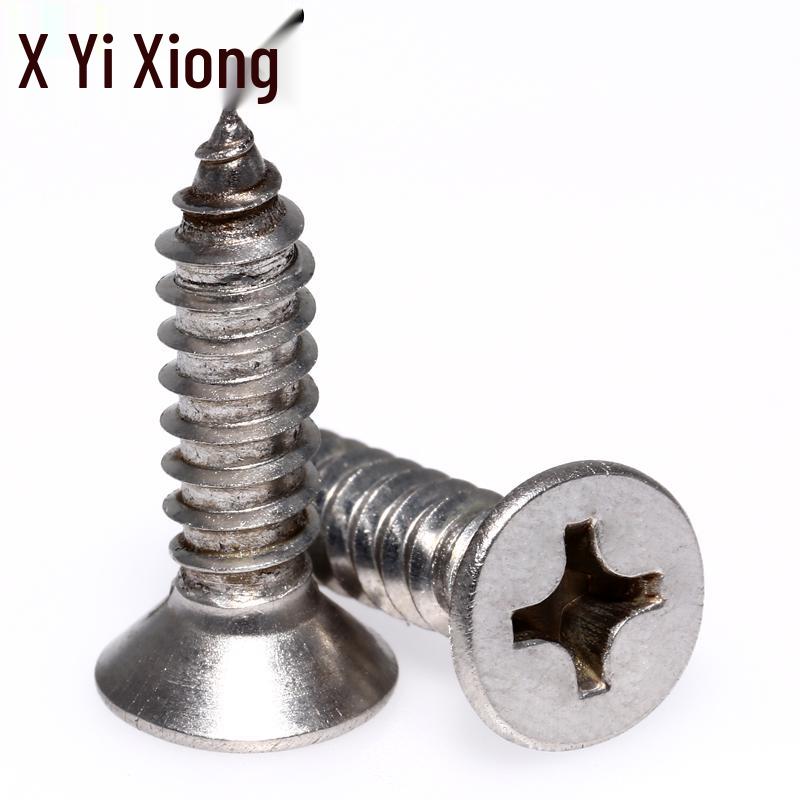 M4 304 Stainless Steel Countersunk Flat Head Self-Tapping Wood Screws